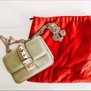Valentino Rockstud Glam Lock Crossbody- Authentic